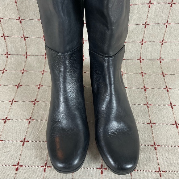 Vince Camuto “Karita” Over The Knee Riding Boots Women's Sz 5.5 Black Leather - Picture 4 of 10